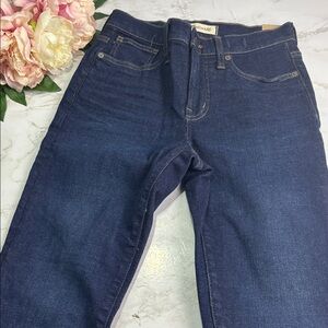 Madewell Womens Mid Rise 9" Dark Blue Skinny Jean Size 25 New With Tags